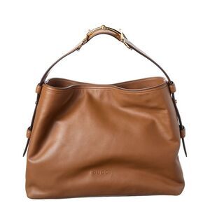 Gucci Beatrix Medium Leather Tote, Brown
